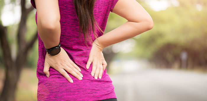 patient needing back pain treatment in Campbell