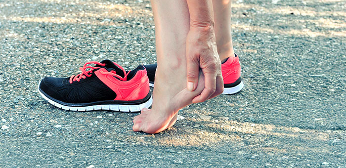 patient needing heel spur treatment in Campbell