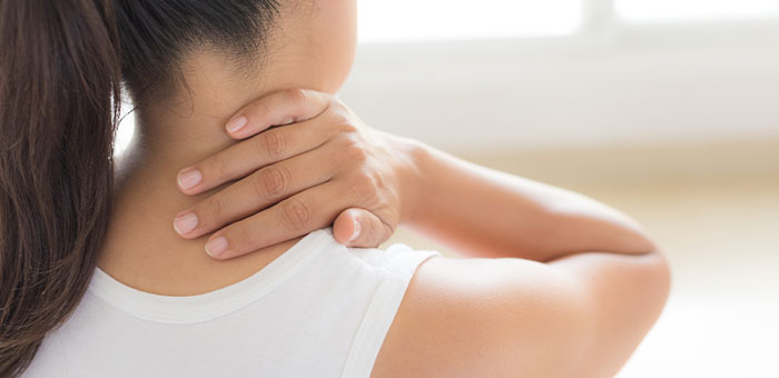 patient needing neck pain treatment in Campbell