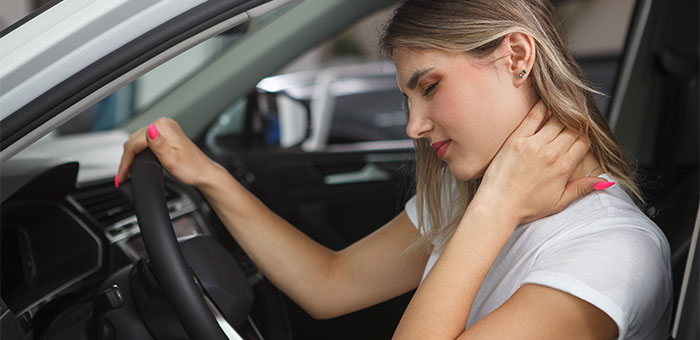 patient needing whiplash treatment in Campbell