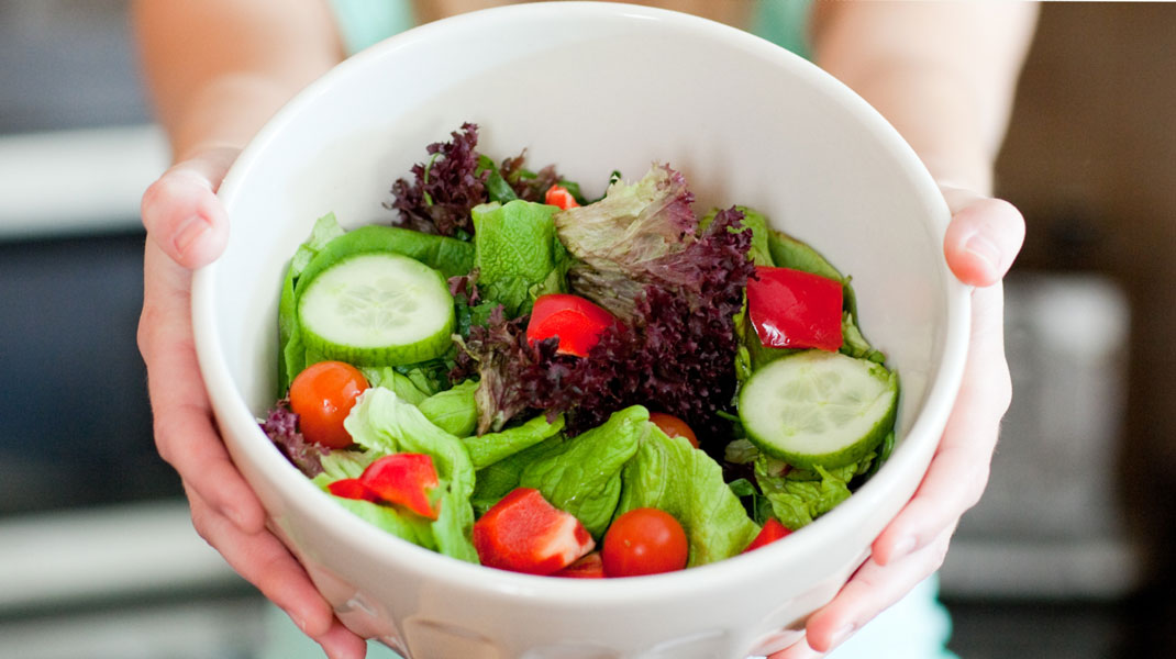 Salad are filled with vitamins for Nutrition & Fitness