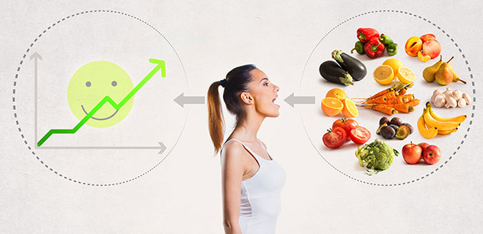 patient consuming healthy foods under guidance of Campbell chiropractor