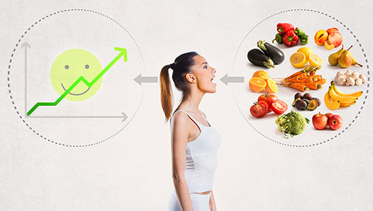 patient consuming healthy foods under guidance of Campbell chiropractor